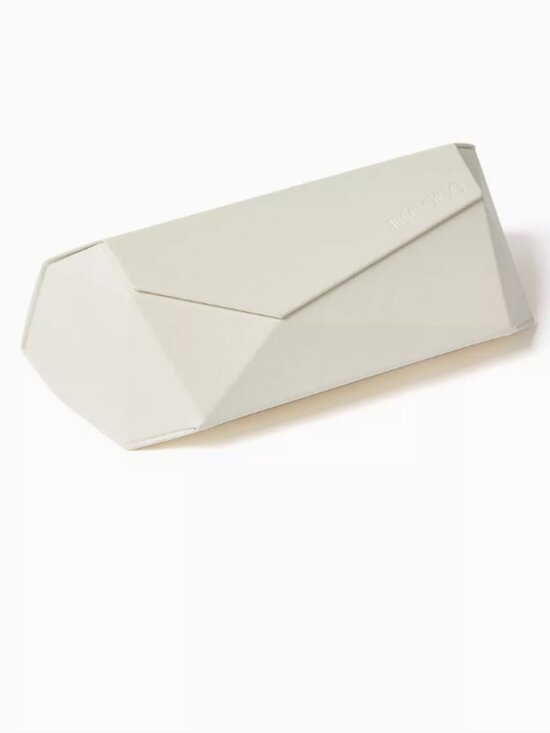 Jimmy Choo Accessories - Jimmy Choo Sunglasses Case Set–Ivory Hard Case, Box & Cleaning Pouch /NWT